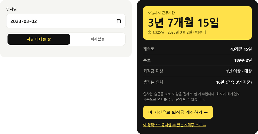 2023년 3월 2일 입사, 오늘까지 근무한 결과